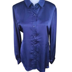 NWT!  Elegant Blue Tahari Blouse